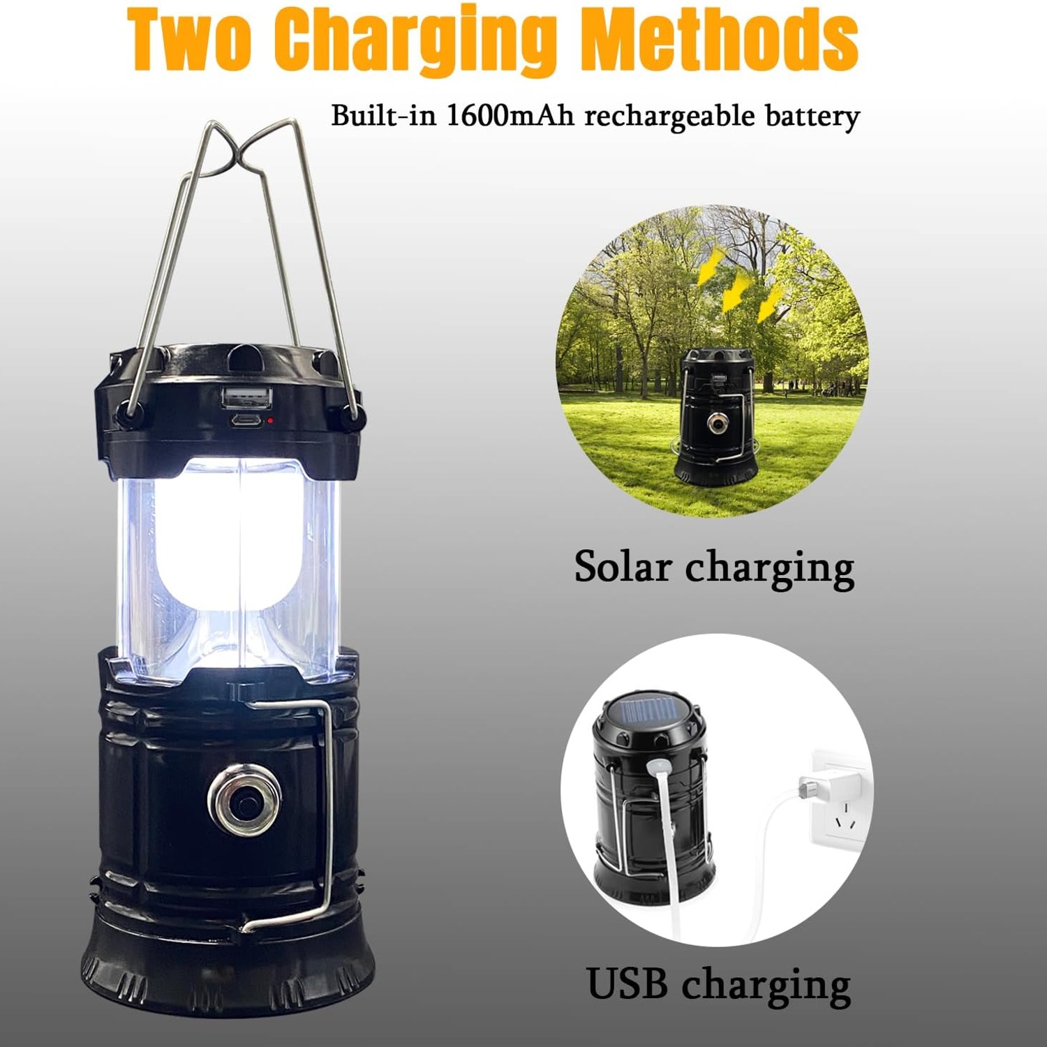 XTAUTO Solar Camping Lantern 4-Pack