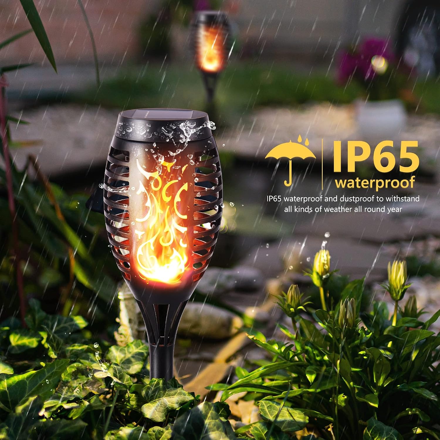 Toodour Solar Flame Torch Lights 12 Pack: image 3