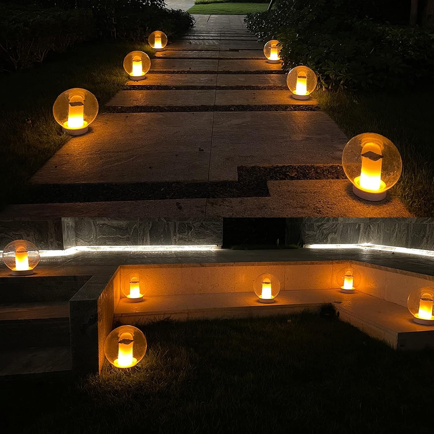 LanPool Solar Floating Pool Lights Set of 2