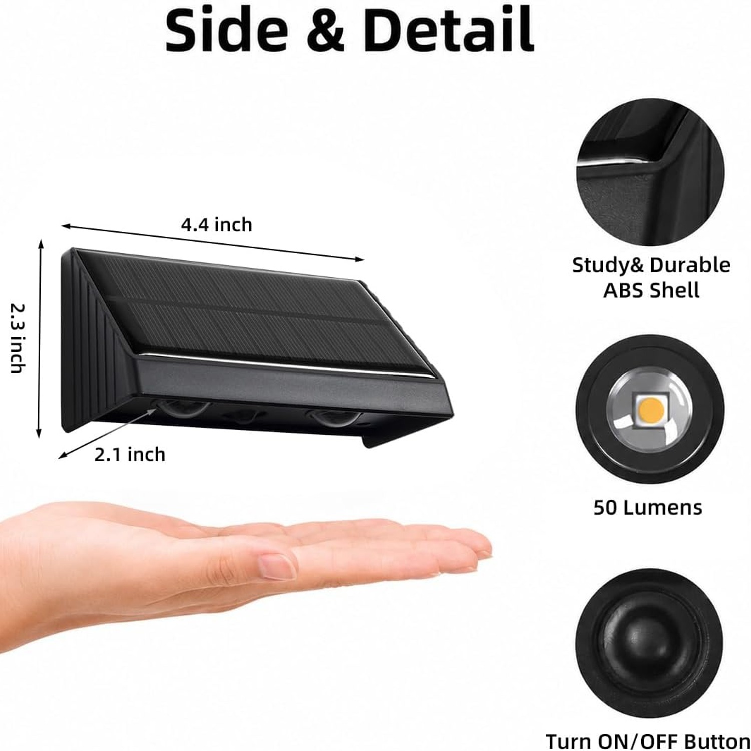 Solar Mailbox and Sign Downlights, Pack of 2